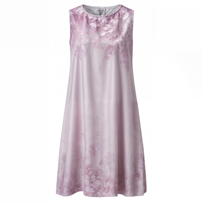 Herbstliches Stilvolles Geblümtes A-Linien Kleid mit Weste für Damen – Miray