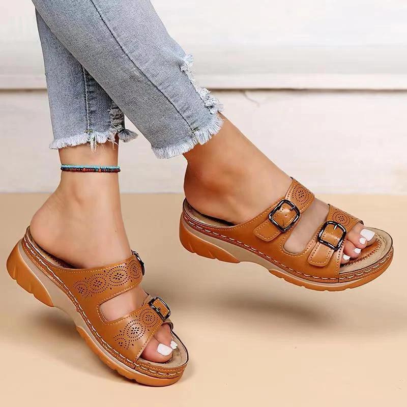 Orthopädische Damen Komfortsandalen mit Gelsohle- Sofia