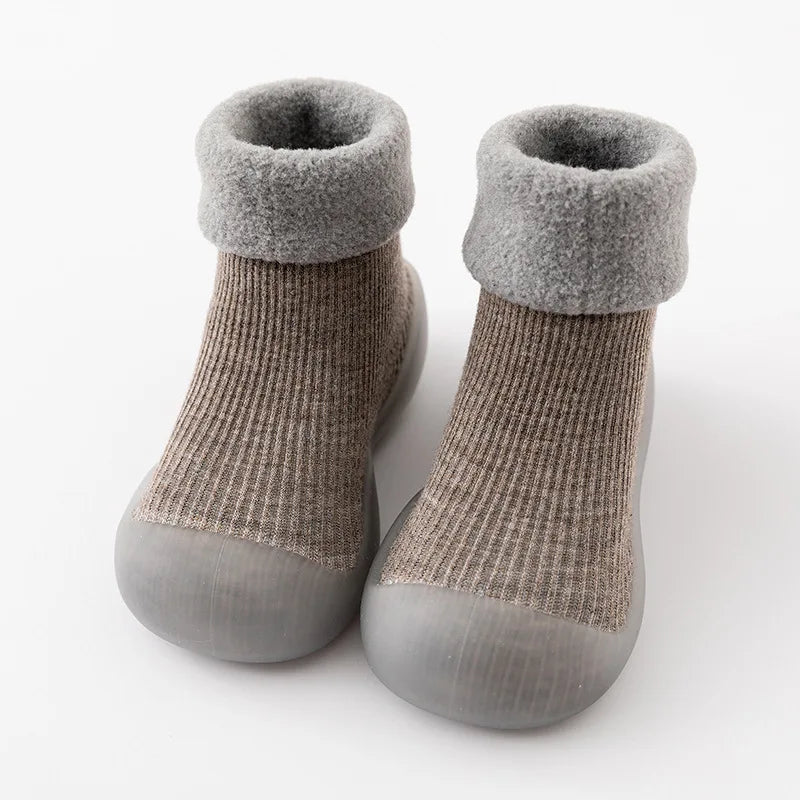 Herbstliche rutschfeste Kleinkind-Socken mit Gummisohle – 1 kaufen, 1 gratis Aktion