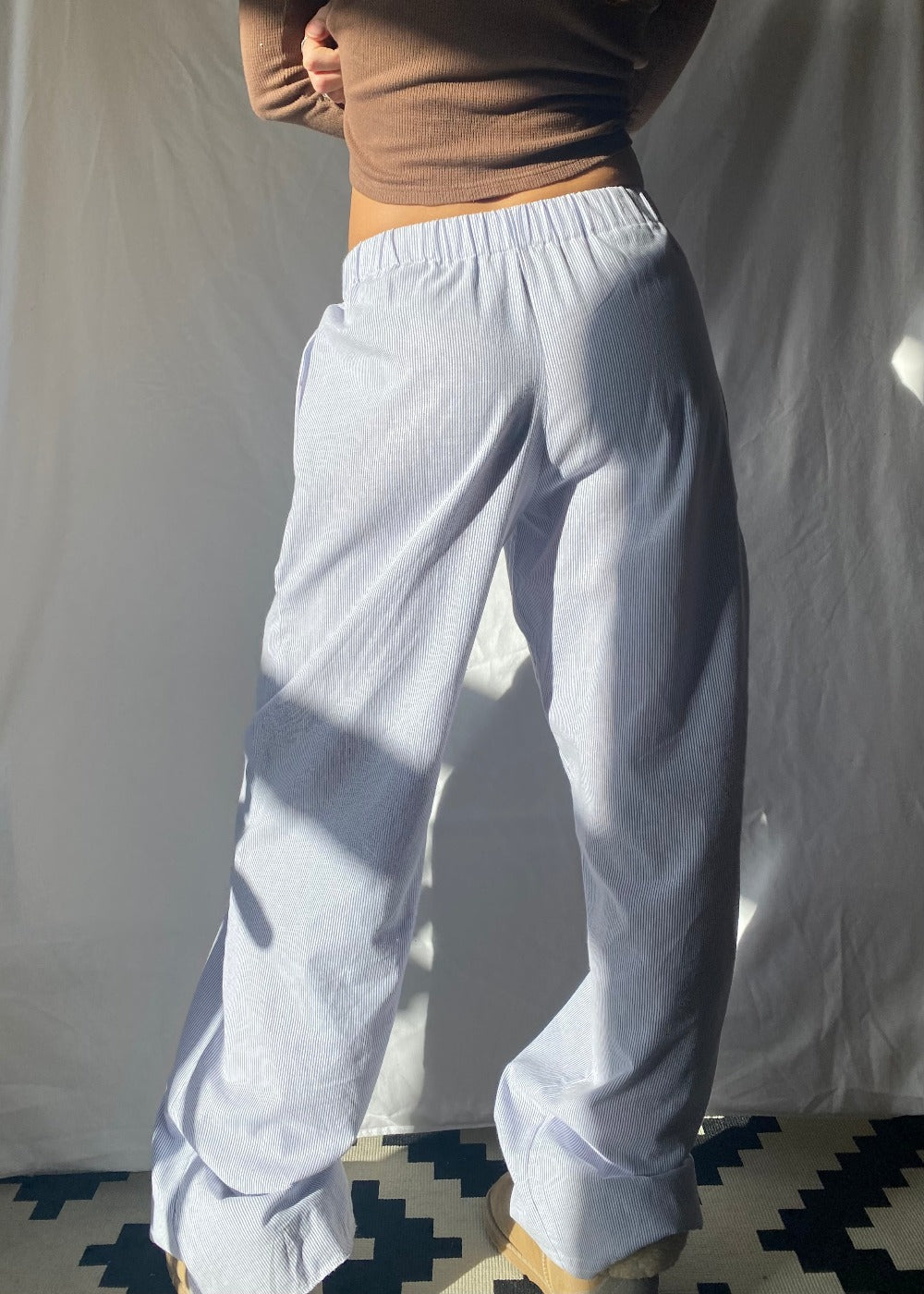 Weiche Bio-Baumwoll Lounge-Hose – Herbstliche Sienna