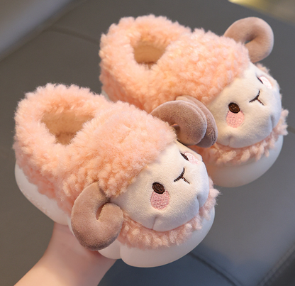 Kinder Sloffen mit Schafchen – WoollySteps