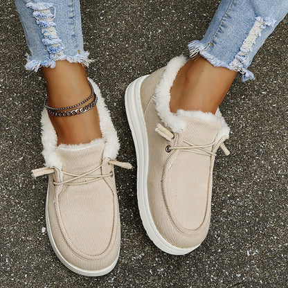 Damen Slip-On Winter-Schuhe mit Plüschfutter – Maren