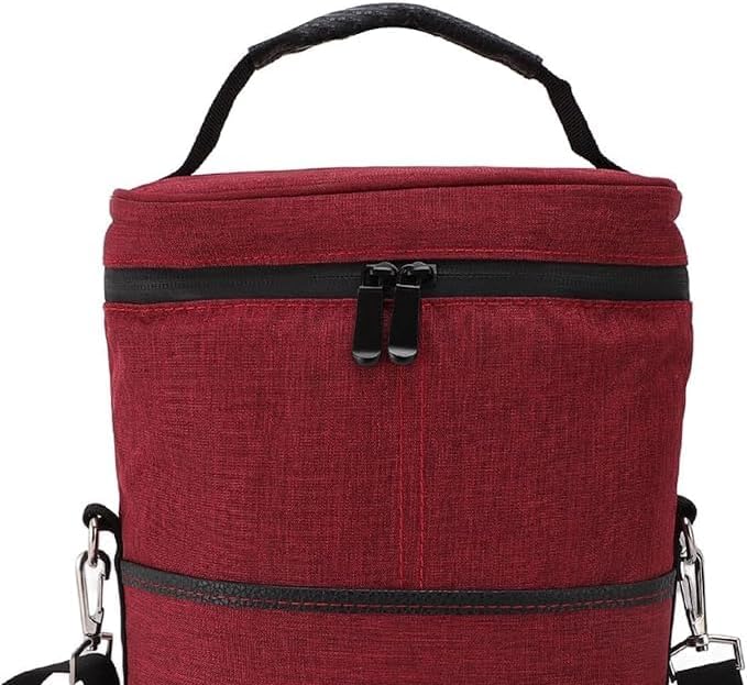 Isolierte 2-Flaschen-Weinkühltasche mit verstellbarem Gurt – Kaufe 1, Erhalte 1 GRATIS