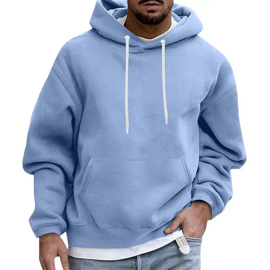 Oversize-Herrenhoodie mit Kängurutasche – Herbstedition Matteo