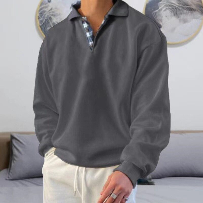Leichter Herren Herbstpullover mit lockerer Passform – Benedikt
