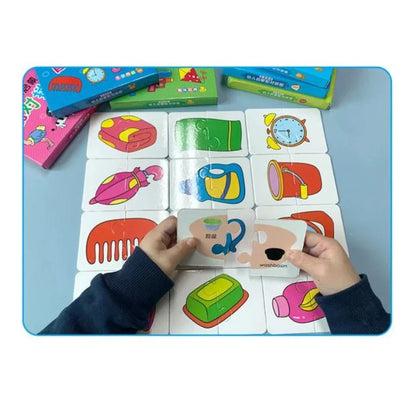 Karten-Memo-Spiel für Kinder – Fördert spielerisch Gedächtnis & Konzentration (1+1 Gratis)