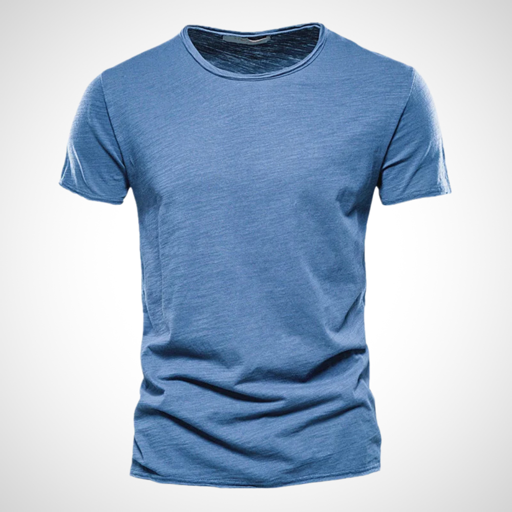 Klassisches Atmungsaktives Baumwollshirt für Herren – Marco