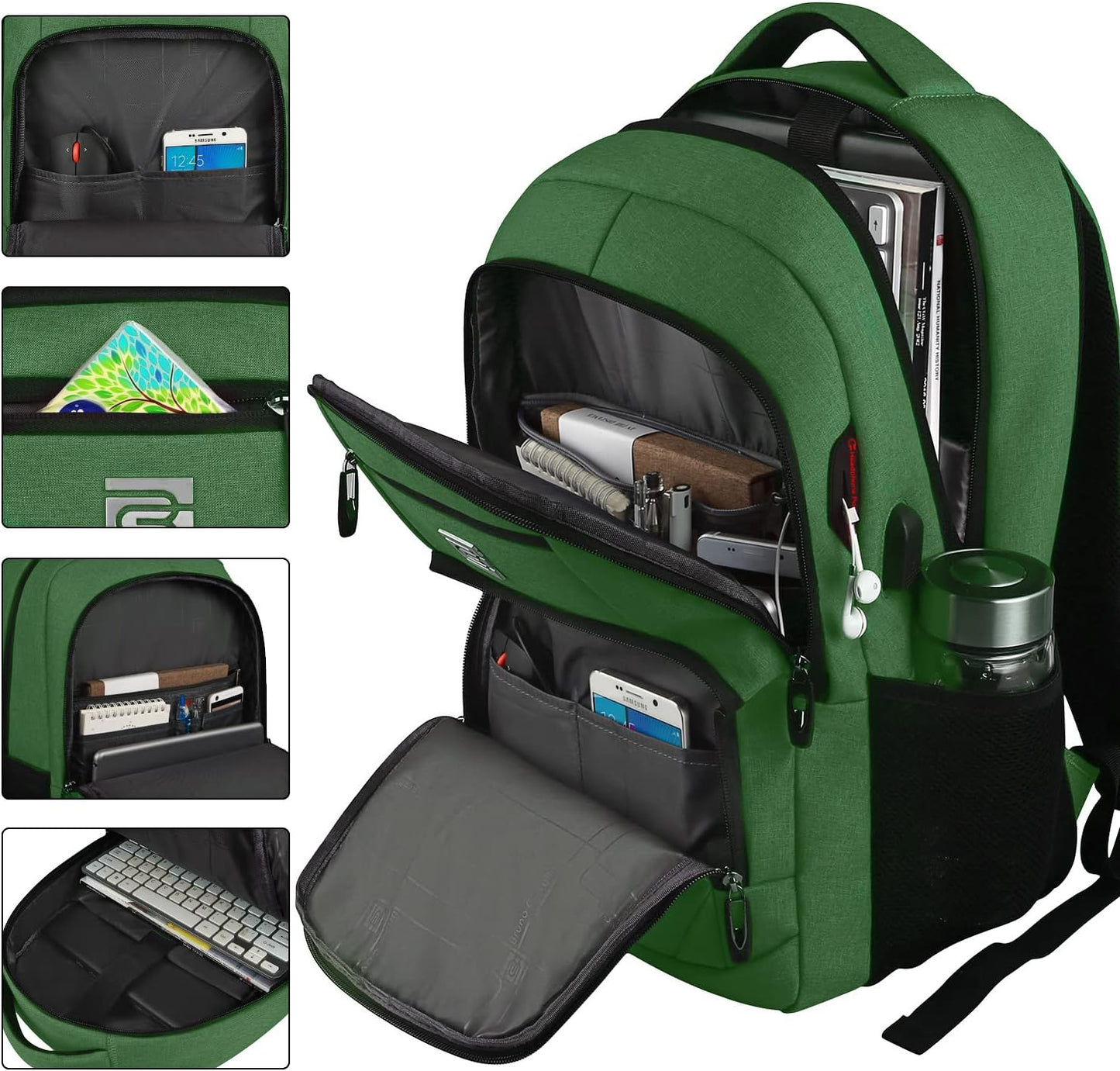 Dunne anti-diefstal laptoprugzak met USB-oplaadpoort