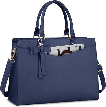Wasserdichte Laptop-Tasche aus PU-Leder mit multifunktionalem Design für Damen