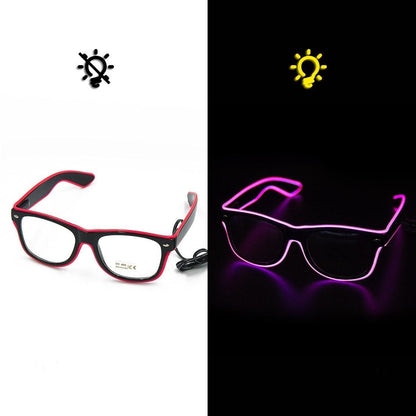 Leuchtende Neonbrille - LumaGlow