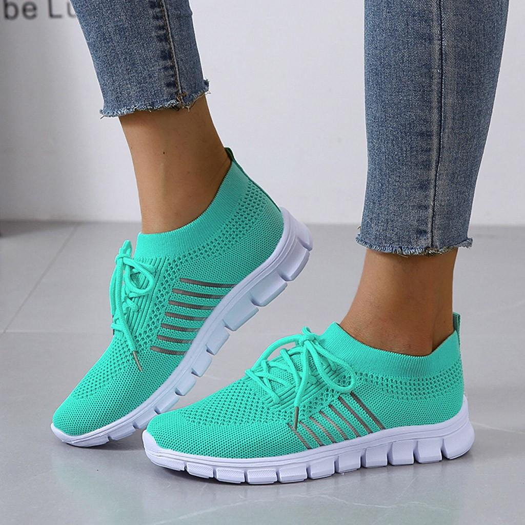 Damen Turnschuhe, türkis, atmungsaktiv, rutschfeste Sohle, ideal für Fitness und Sport.