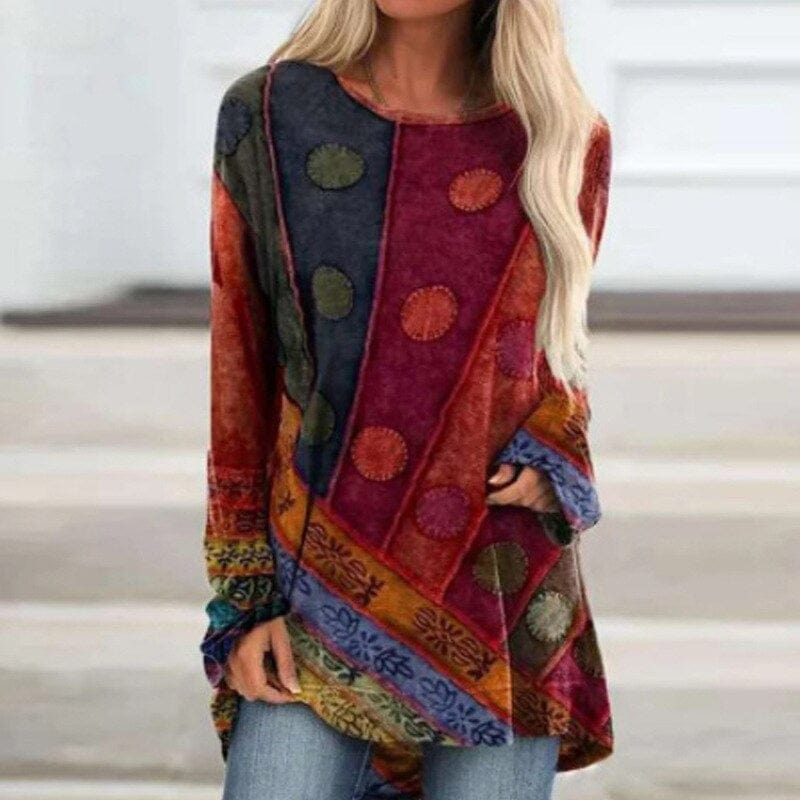Herbstlicher Strickpullover mit Vintage-Flair – Elisa