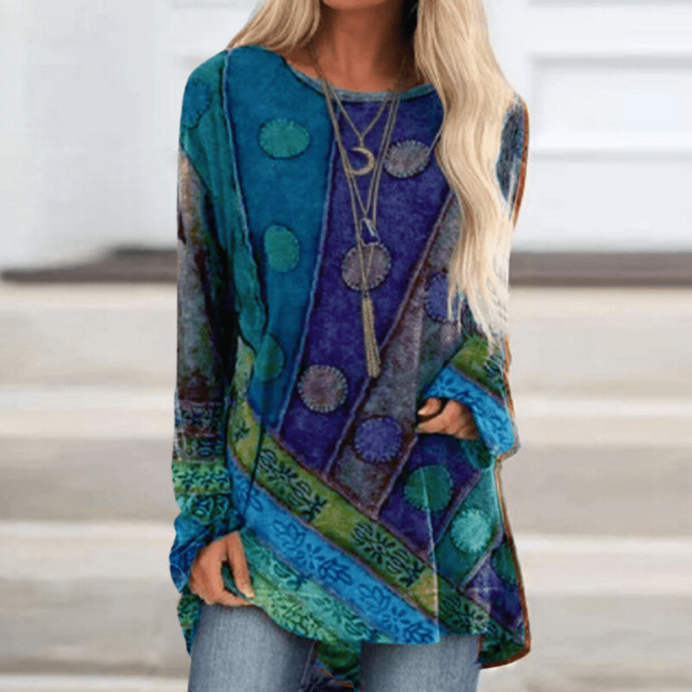 Herbstlicher Strickpullover mit Vintage-Flair – Elisa