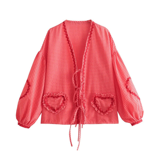 Herbst Damen Top mit lockerer Passform – Pia