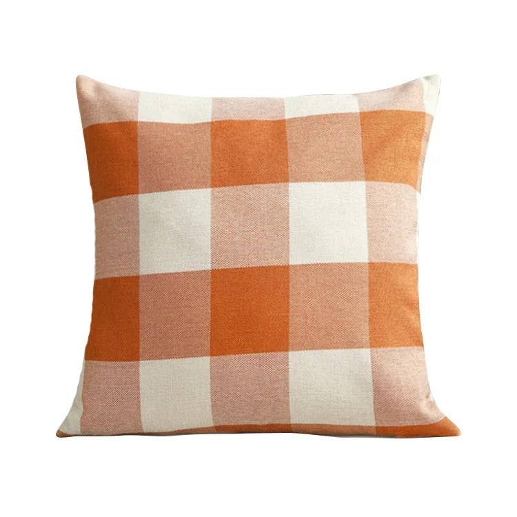 Gemütliche Karierte Kissenhülle im Landhausstil – Autumn Plaid