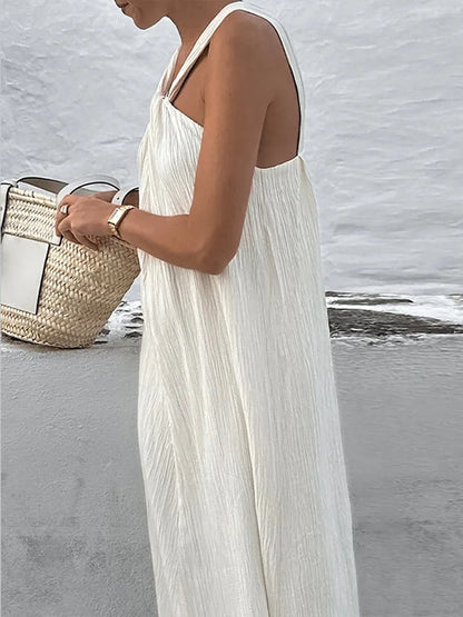 Trendiges ärmelloses Sommerkleid mit lockerem Schnitt – Mikayla