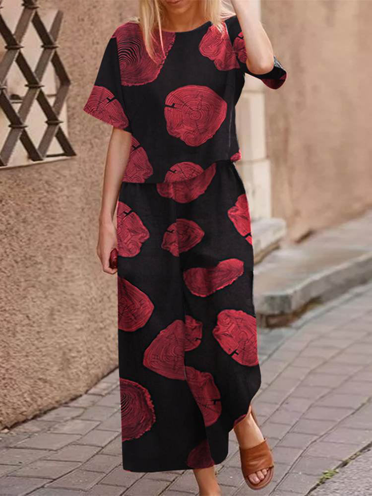 Luftiges zweiteiliges Sommer-Outfit aus Baumwolle mit schmeichelnder Passform – Boho Set Zephyra