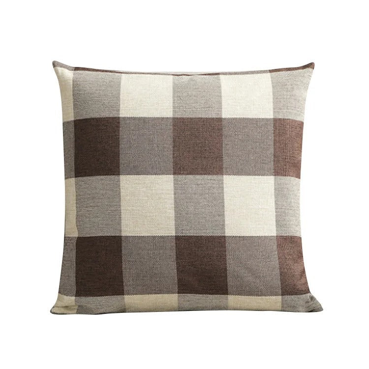 Gemütliche Karierte Kissenhülle im Landhausstil – Autumn Plaid