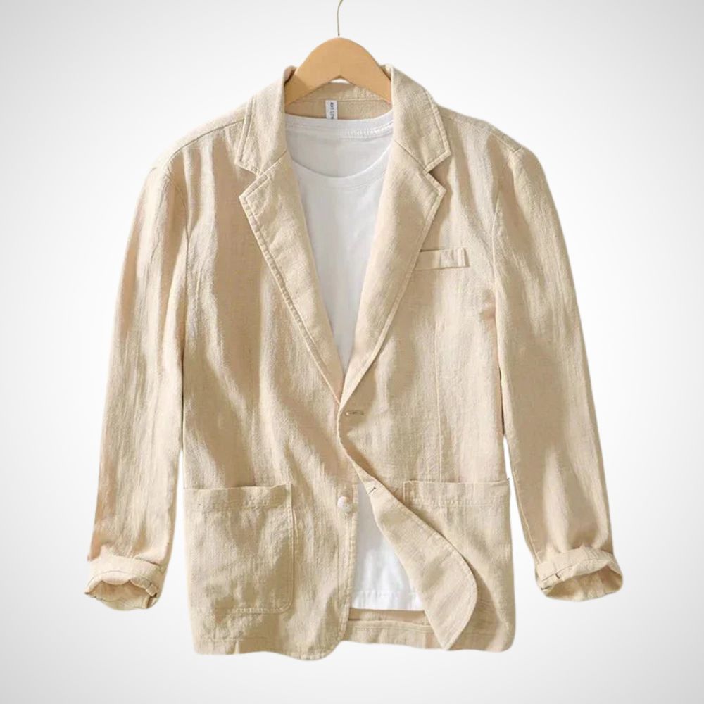 Leichter Herren Leinenblazer aus Baumwollmischung – Julian Herbstedition
