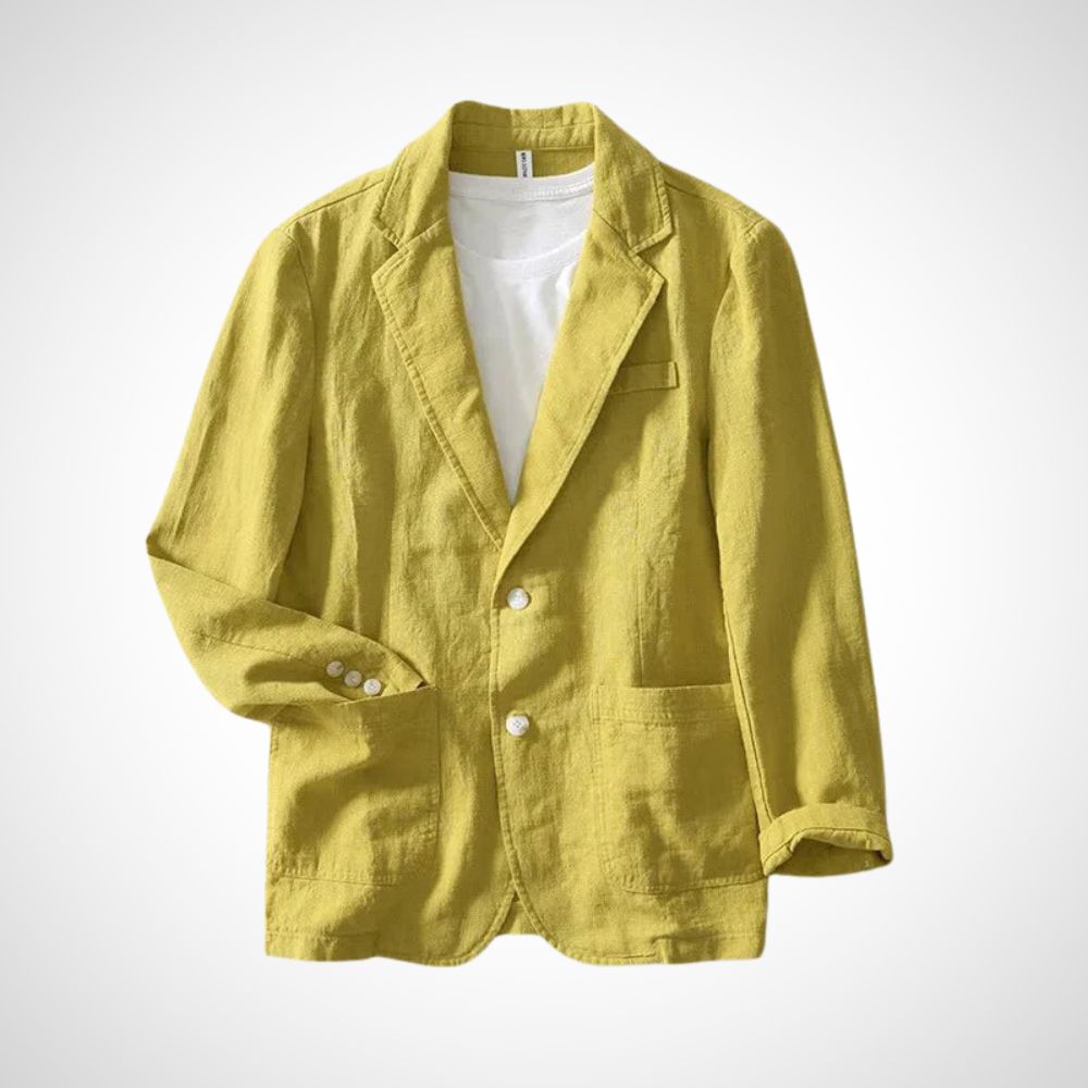 Leichter Herren Leinenblazer aus Baumwollmischung – Julian Herbstedition