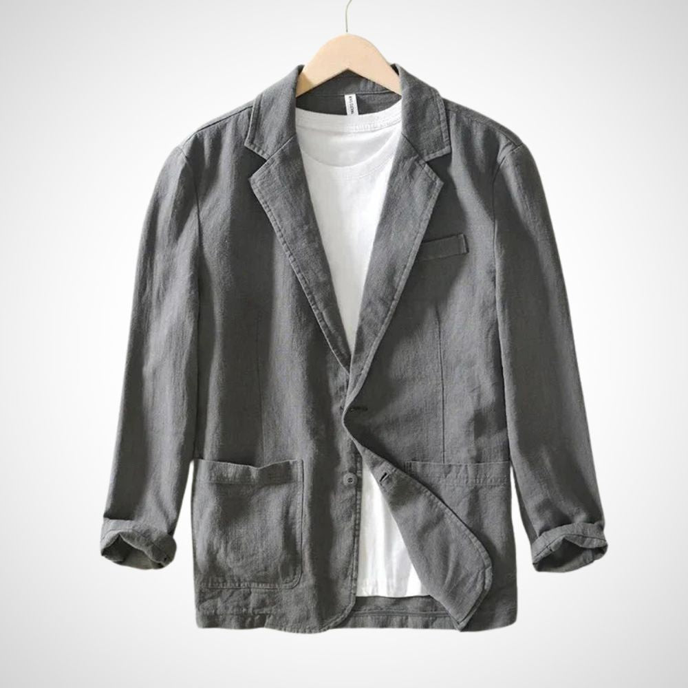 Leichter Herren Leinenblazer aus Baumwollmischung – Julian Herbstedition