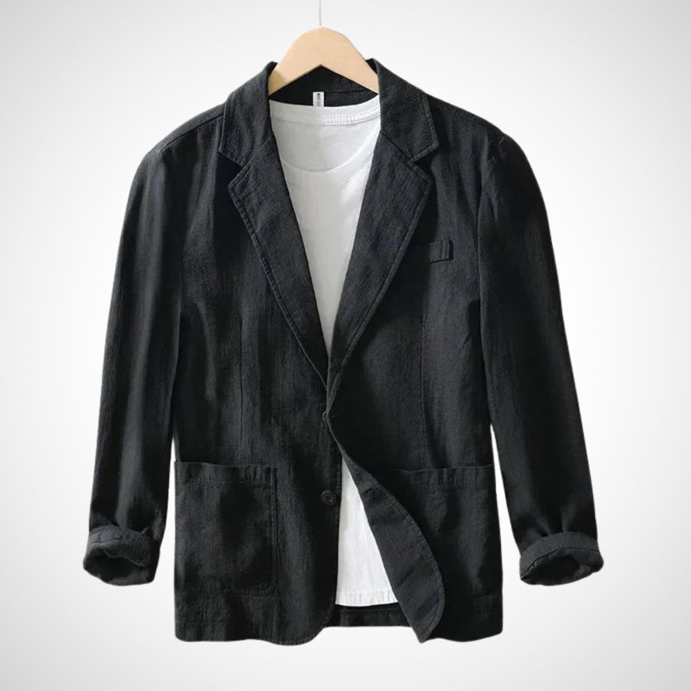 Leichter Herren Leinenblazer aus Baumwollmischung – Julian Herbstedition