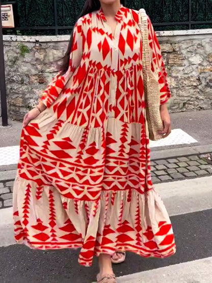 Herbstliches Maxikleid – Emilia