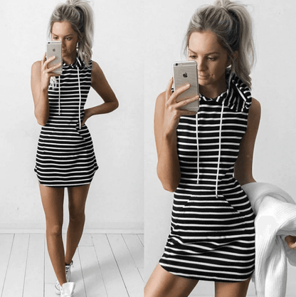 Trendy Ärmelloses Mini-Sommerkleid mit Twist-Detail – Liora