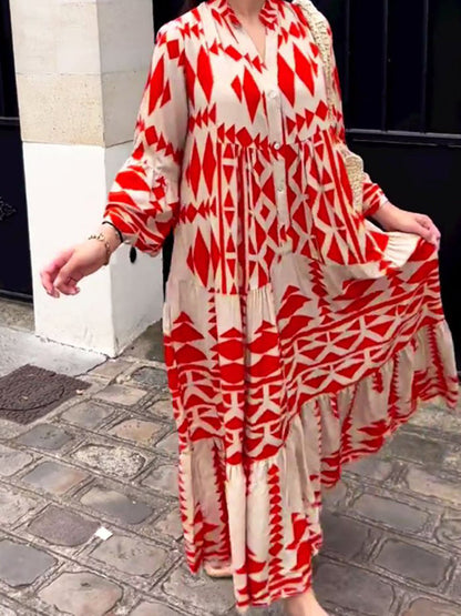 Herbstliches Maxikleid – Emilia