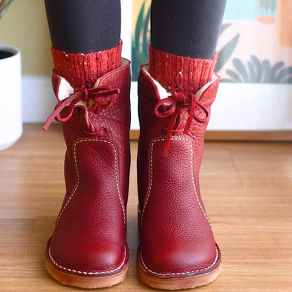 Damen Wasserfeste Stiefeletten mit warmer Fütterung – Natalja