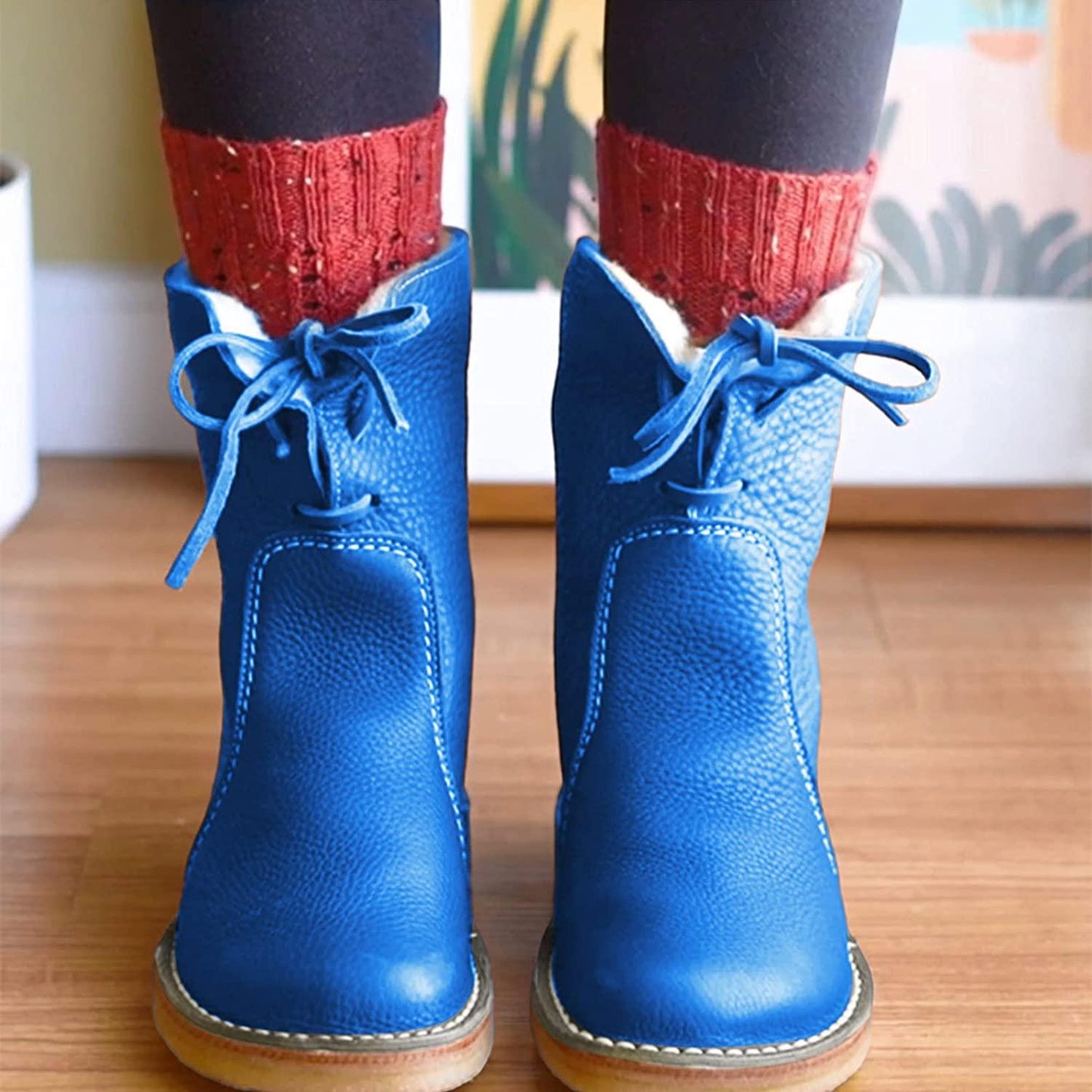 Damen Wasserfeste Stiefeletten mit warmer Fütterung – Natalja