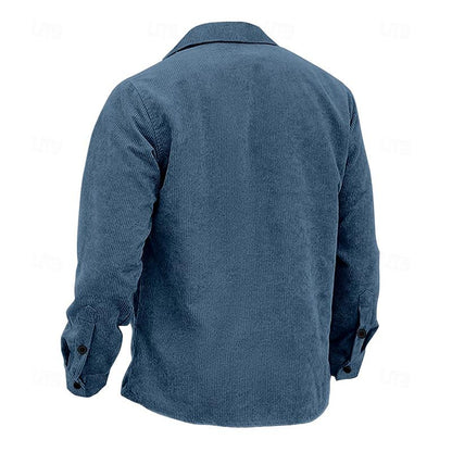 Herbstliche Vintage Herrenjacke mit Knöpfen – Henri