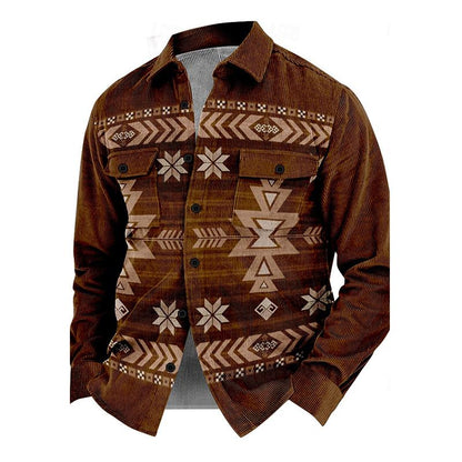 Herbstliche Vintage Herrenjacke mit Knöpfen – Henri