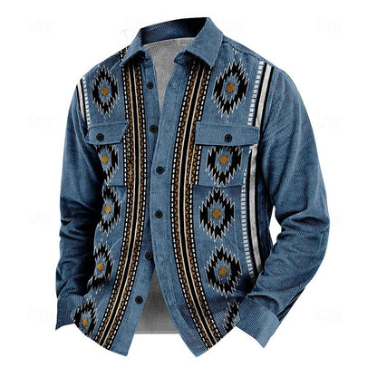 Herbstliche Vintage Herrenjacke mit Knöpfen – Henri