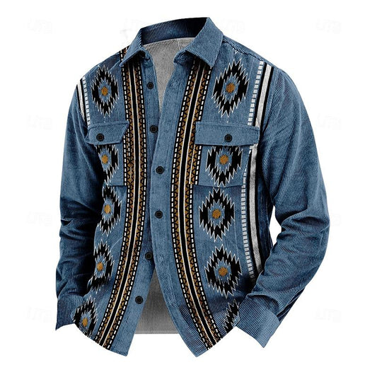 Herbstliche Vintage Herrenjacke mit Knöpfen – Henri