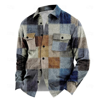 Herbstliche Vintage Herrenjacke mit Knöpfen – Henri