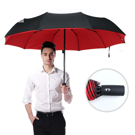Sturmsicherer & Faltbarer Regenschirm – AeroShield