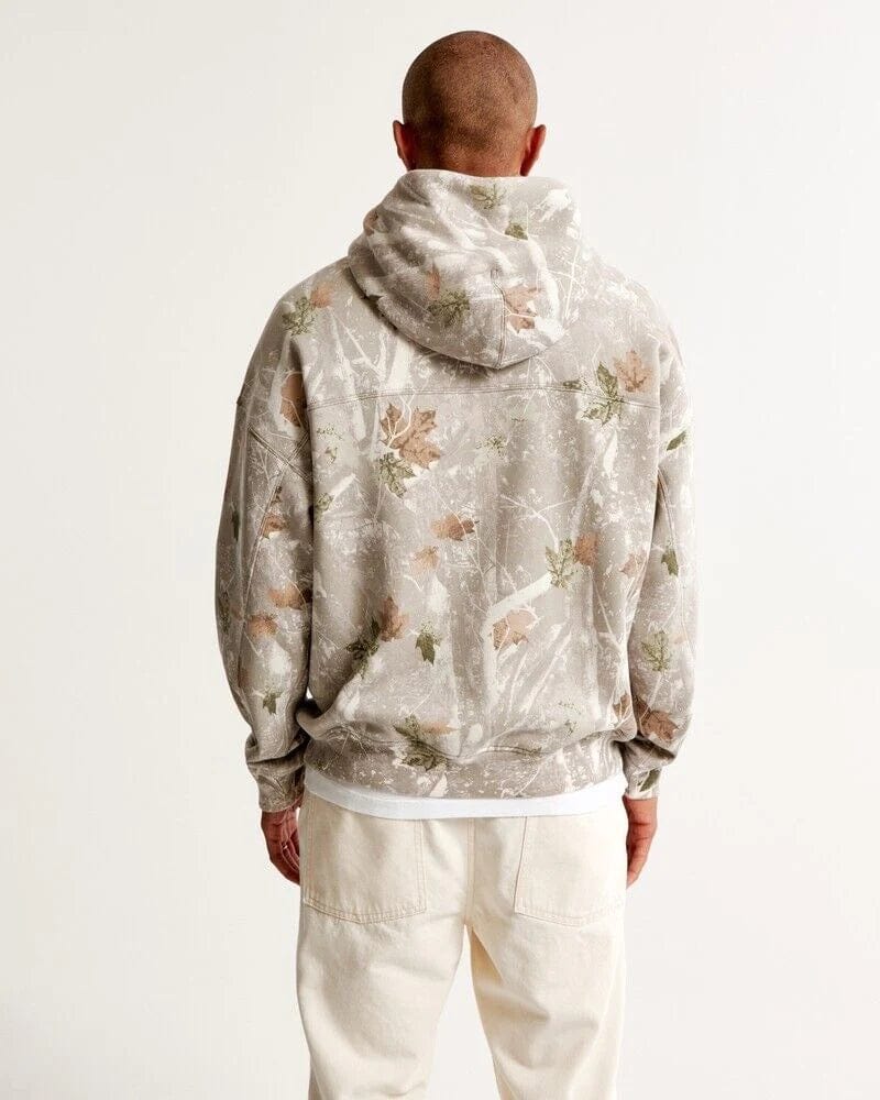 Kuscheliger Herbst-Kapuzenpullover mit Rückenprint – Love