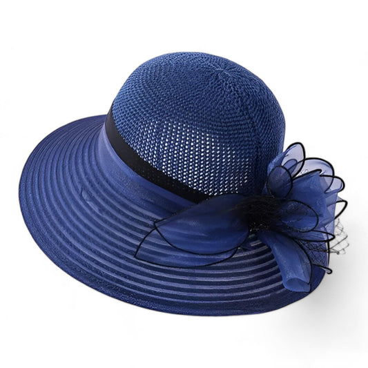 Eleganter Damen Sonnenhut mit breiter Krempe – Herbstzauber von Bellavue
