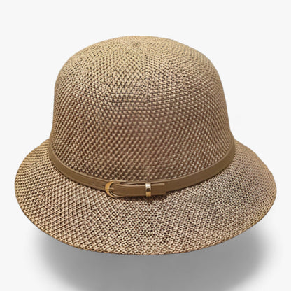 Faltbarer Damen Sonnenhut aus Leinen – Luma