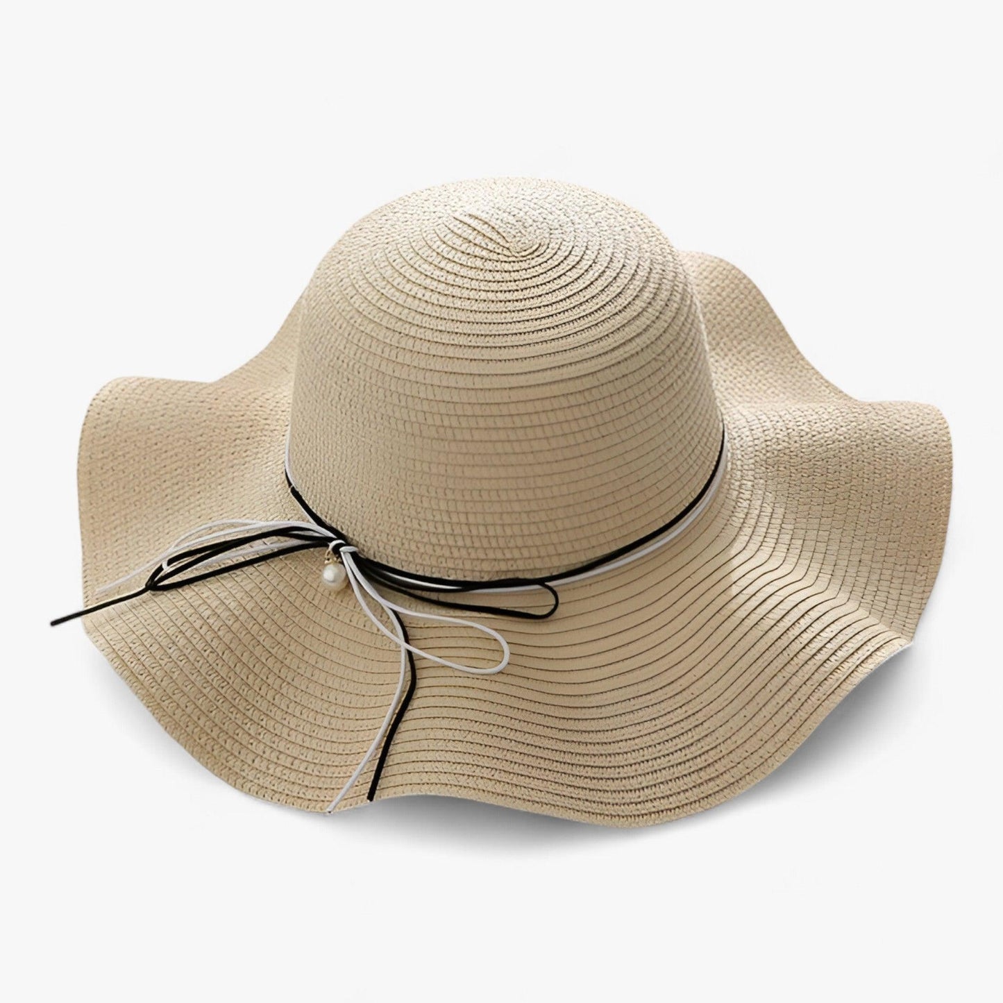 Luftiger Damen-Strandhut mit Schleife und UV-Schutz – BreezeBow