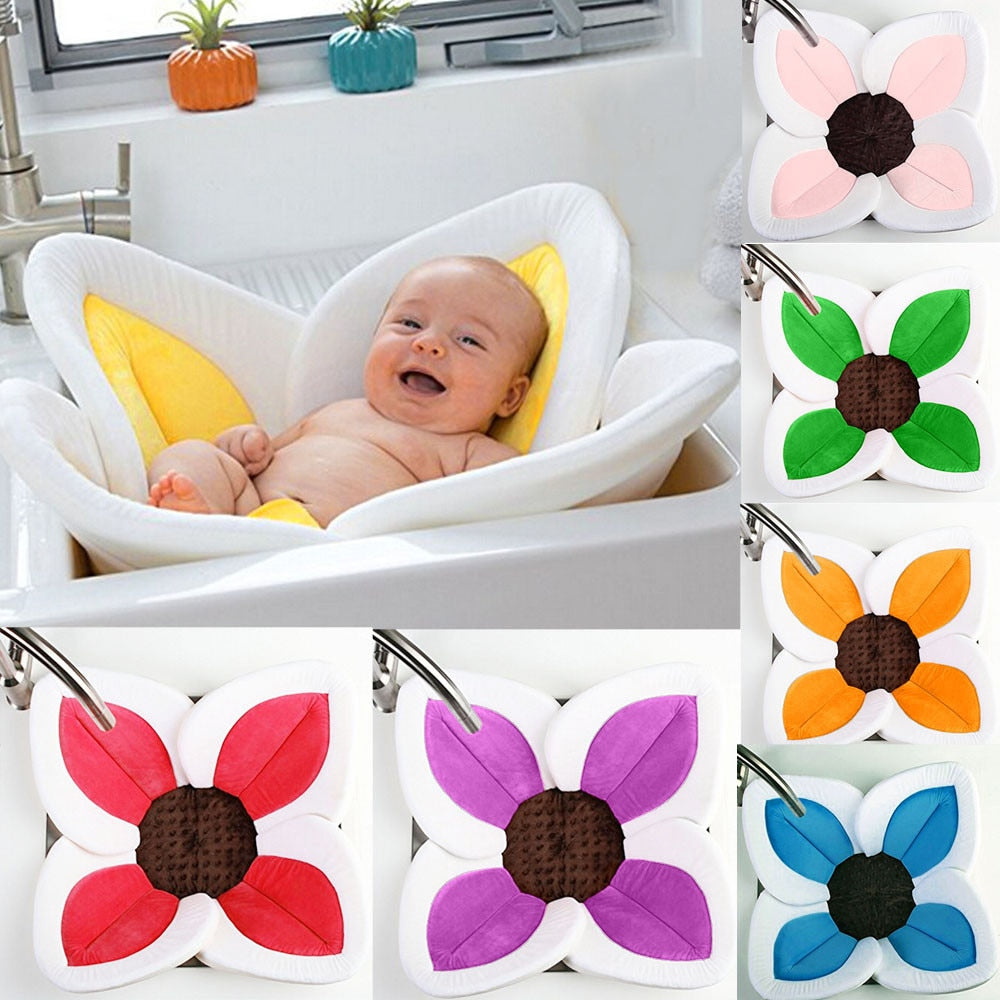 Weiches Blüten-Babybad für Waschbecken oder Reiseeinsatz – Kuschelblüte