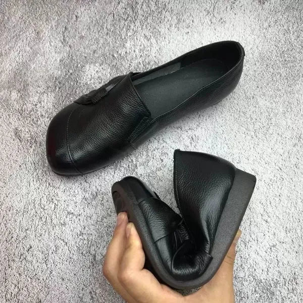 Leder-Damenschuhe mit Rutschfester Sohle – Herbstzauber Aurora