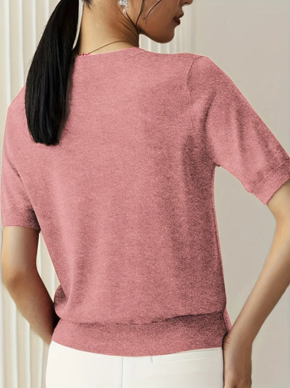 Damen Kurzarm-Herbstpullover – Mila