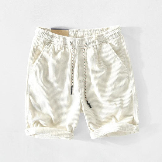 Sommer Herren Baumwollshorts mit Kordelzug – Leon