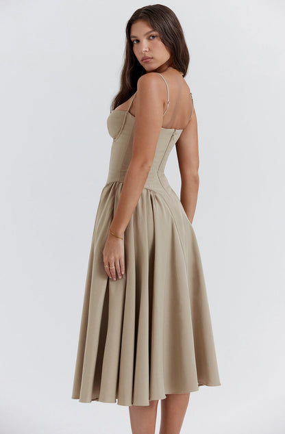 Sommerkleid mit Sweetheart-Ausschnitt – Elvira