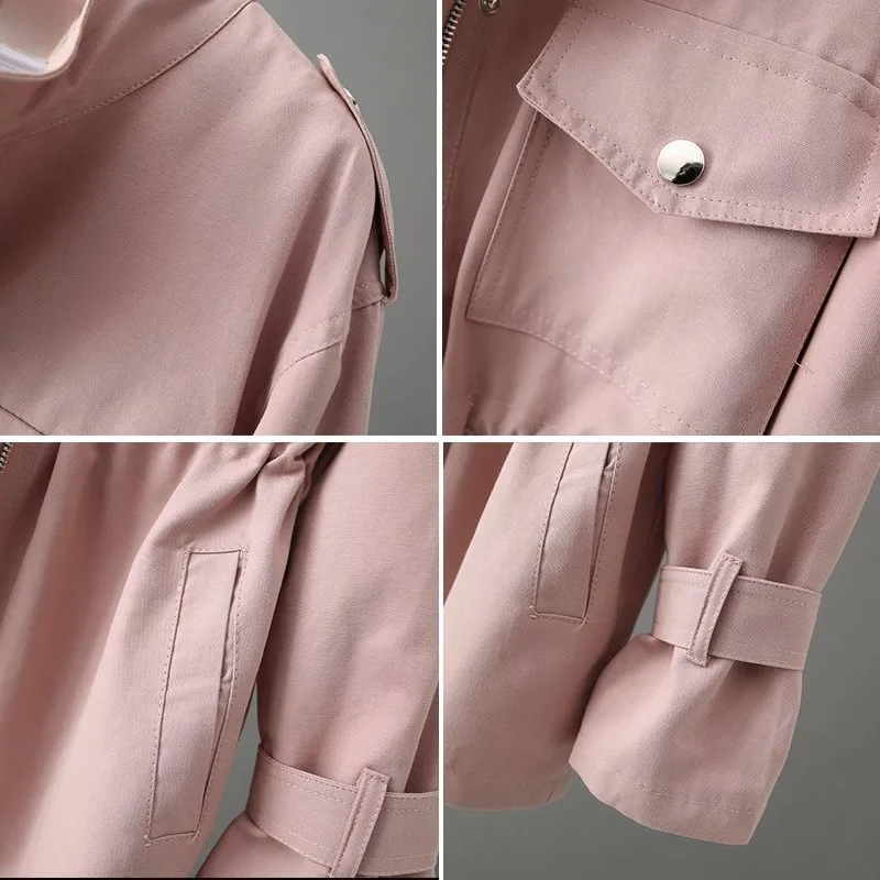 Kurzer Damen-Trenchcoat – Clarisse