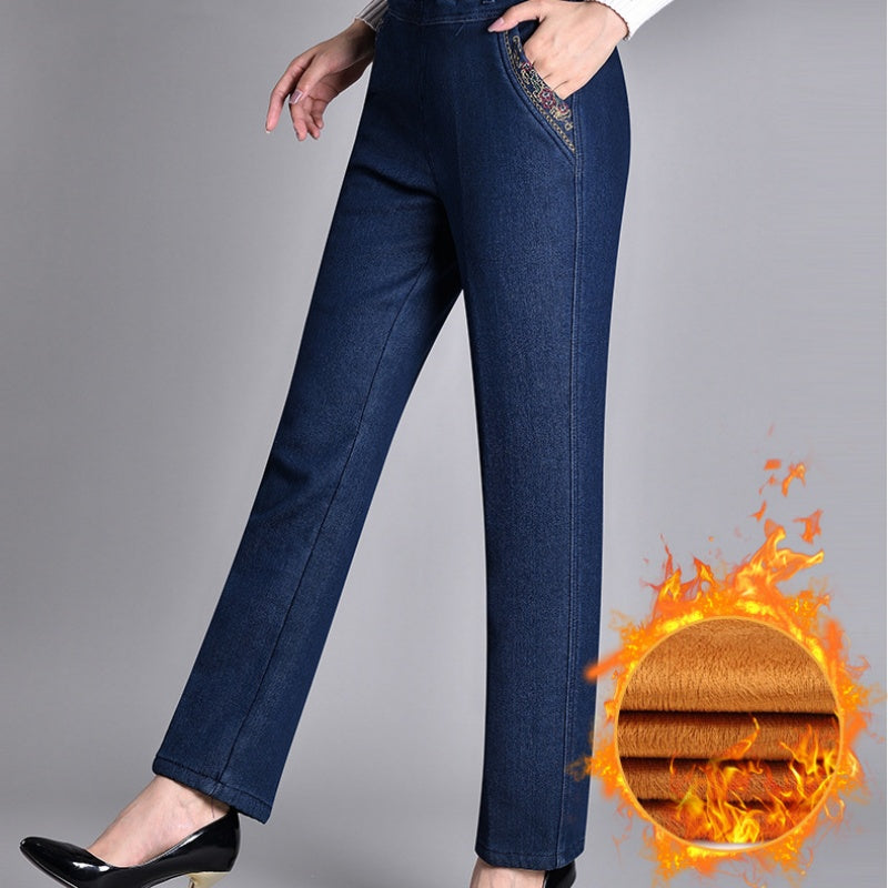 Herbstliche Push-up Jeans - Ella mit warmem Innenfutter und perfektem Sitz!