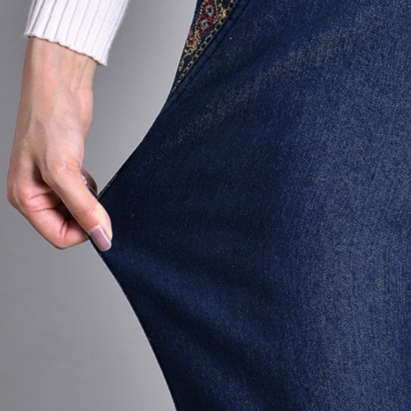 Herbstliche Push-up Jeans - Ella mit warmem Innenfutter und perfektem Sitz!