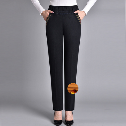 Herbstliche Push-up Jeans - Ella mit warmem Innenfutter und perfektem Sitz!